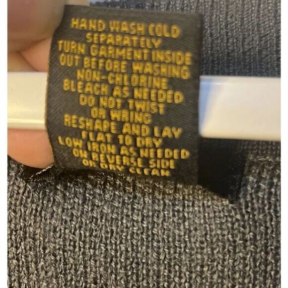 IMAN Global Chic Touch of Gold Knit Draped Luxe Gray‎ Poncho Women’s Size 2X/3X - Picture 10 of 10